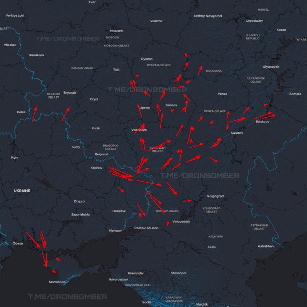 Ukrayna, Rusya'ya Yönelik Büyük Ölçekli İHA Saldırısı Düzenledi