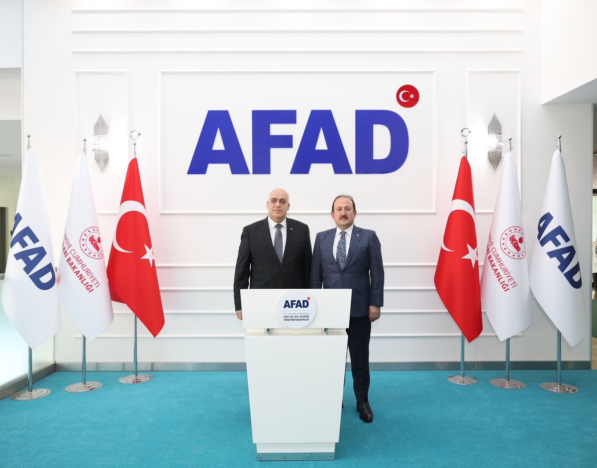 AFAD Başkanı Pehlivan, Filistin'in Ankara Büyükelçisi ile Görüştü