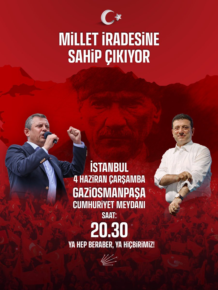 CHP Gaziosmanpaşa'da İmamoğlu Mitingi Düzenliyor