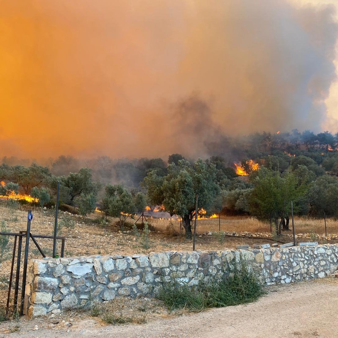 İzmir Aliağa'da 10 Saattir Söndürme Çalışmaları Devam Eden Yangın
