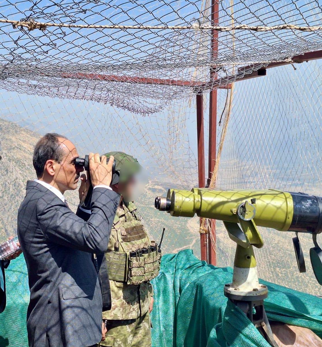 MİT Başkanı Kalın, Irak Sınırındaki Hakkari ve Yüksekova’ya Geldi