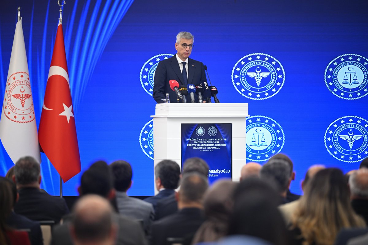 Sağlık Bakanlığı ve Adalet Bakanlığı Alkol ve Madde Bağımlıları Tedavi Merkezi İçin İşbirliği Protokolü İmzaladı