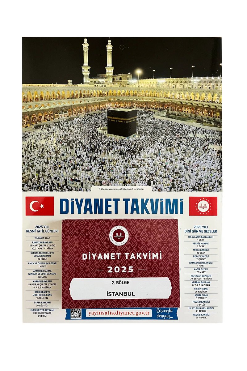 Diyanet İşleri Başkanlığı 2026 Takvimi Bastırdı: 84 Milyon TL’lik Harcama