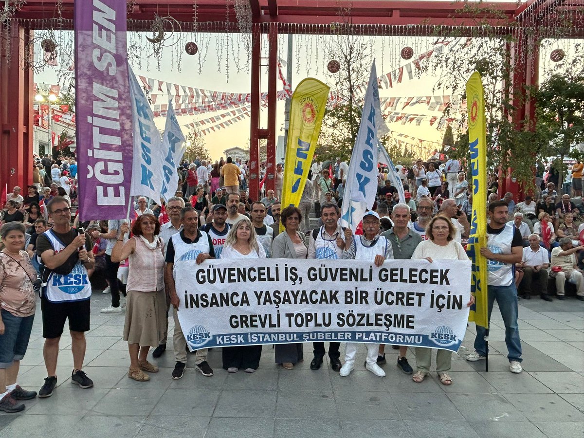 KESK İstanbul'da Cumhuriyet Meydanı'nda : Biz Kazanacağız, Türkiye Kazanacak