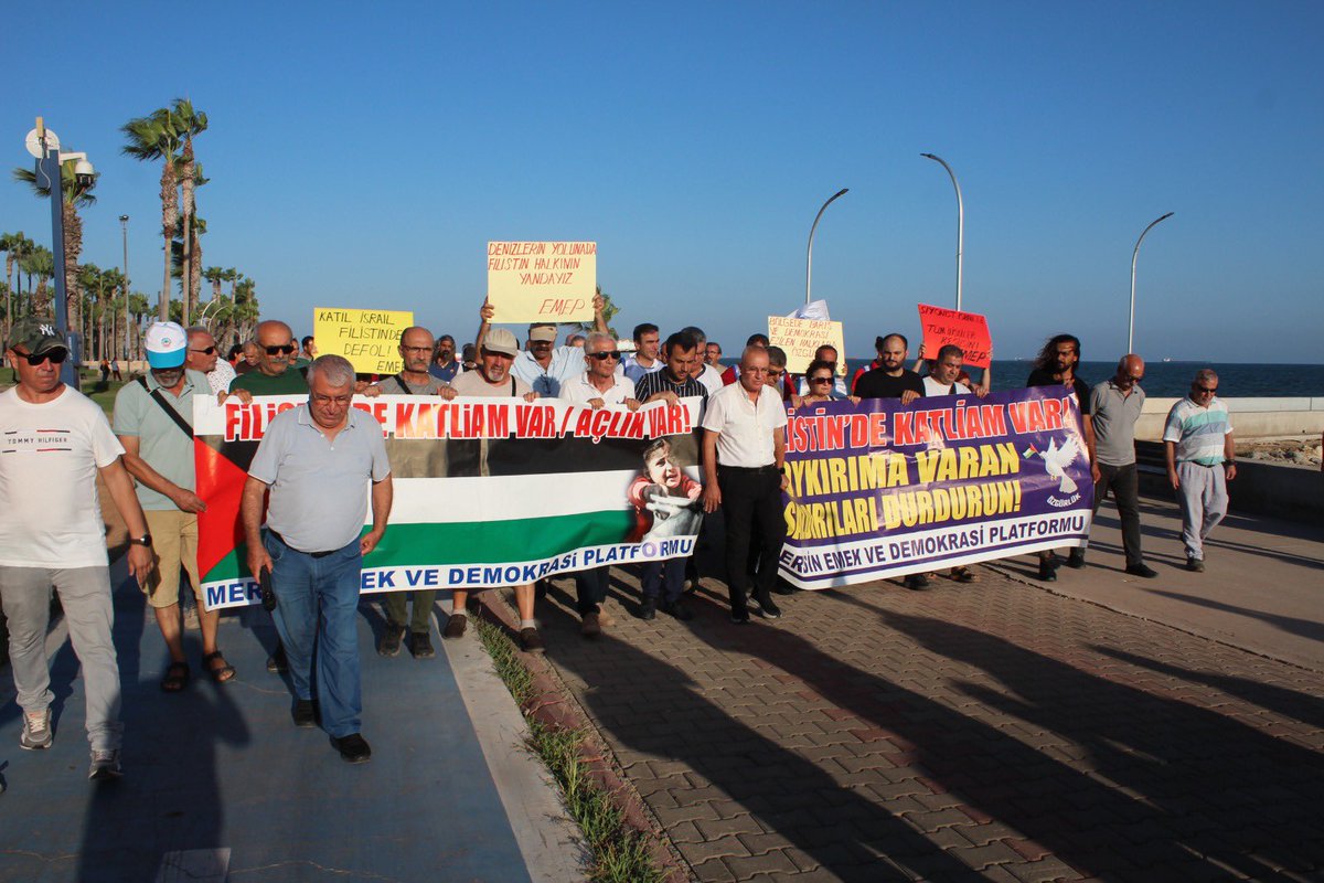 Mersin'de Filistin'e Destek Yürüyüşü ve Protesto Eylemi!