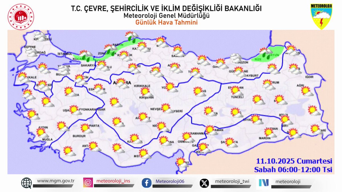 Meteoroloji'den Uyarı: Kuvvetli Yağış Bekleniyor, Sıcaklıklar Düşük Seyredecek