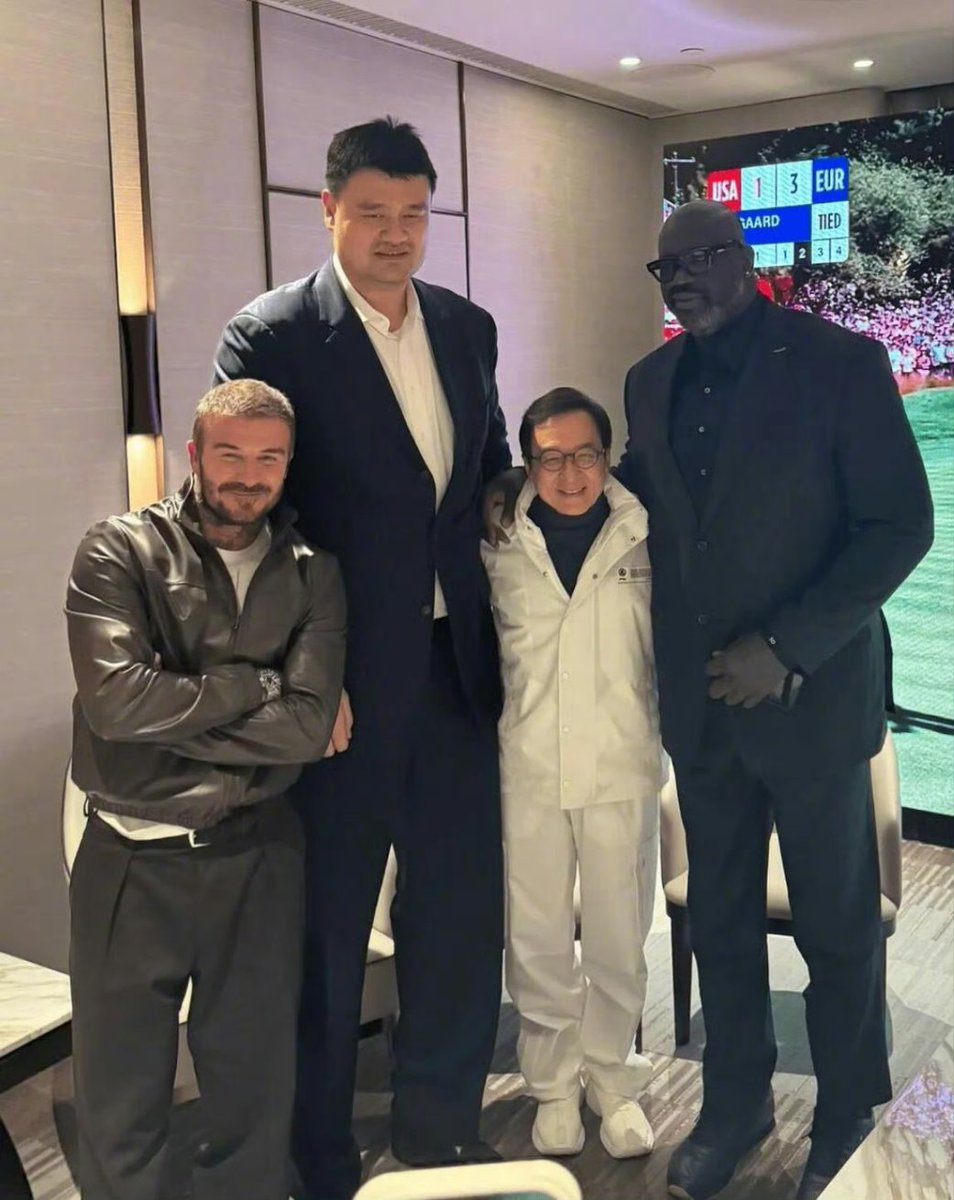 David Beckham ve Jackie Chan NBA Efsaneleri ile Buluştu