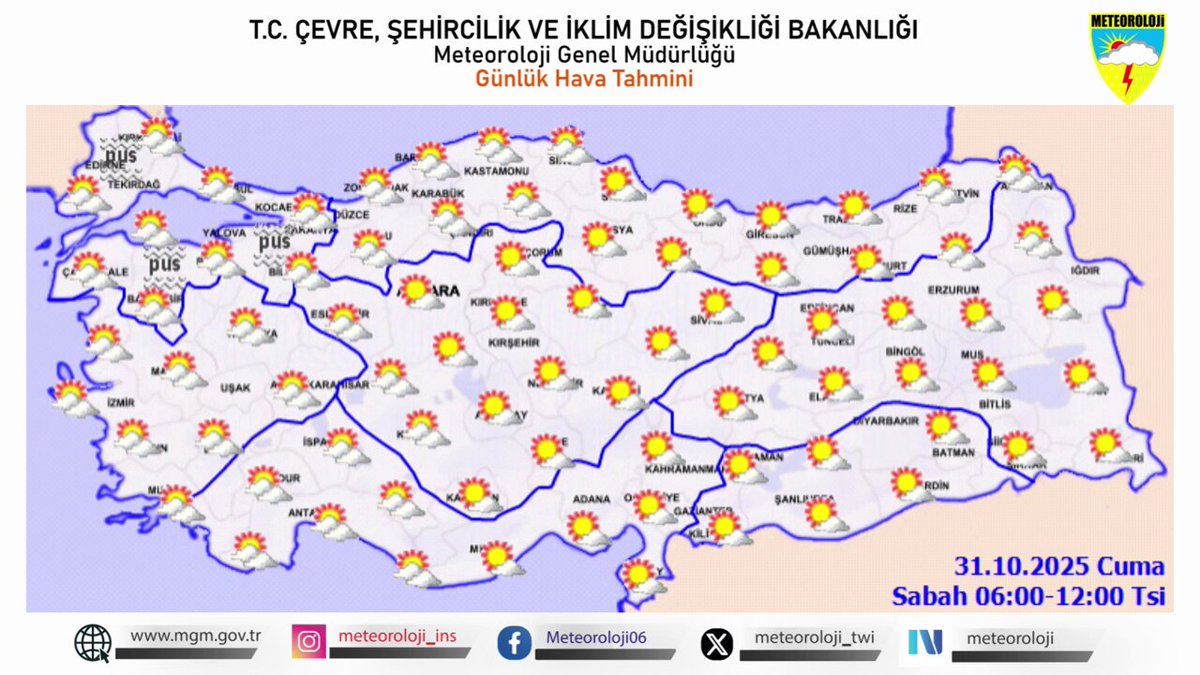Meteoroloji'den Sıcaklık Değerlendirmesi: İç ve Doğu Bölgelerde Hava Isınıyor