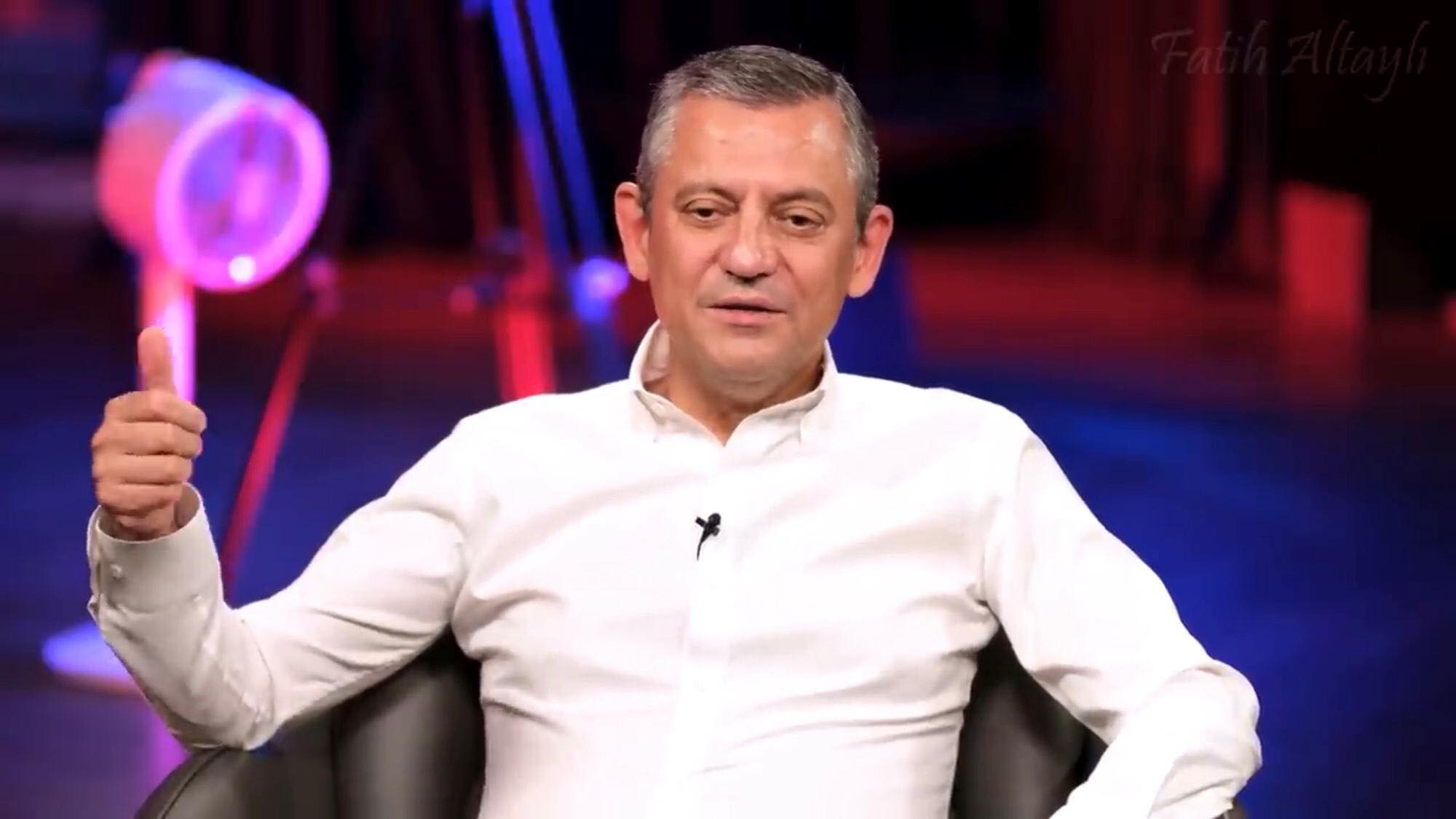 CHP Genel Başkanı Özgür Özel Fatih Altaylı'nın 