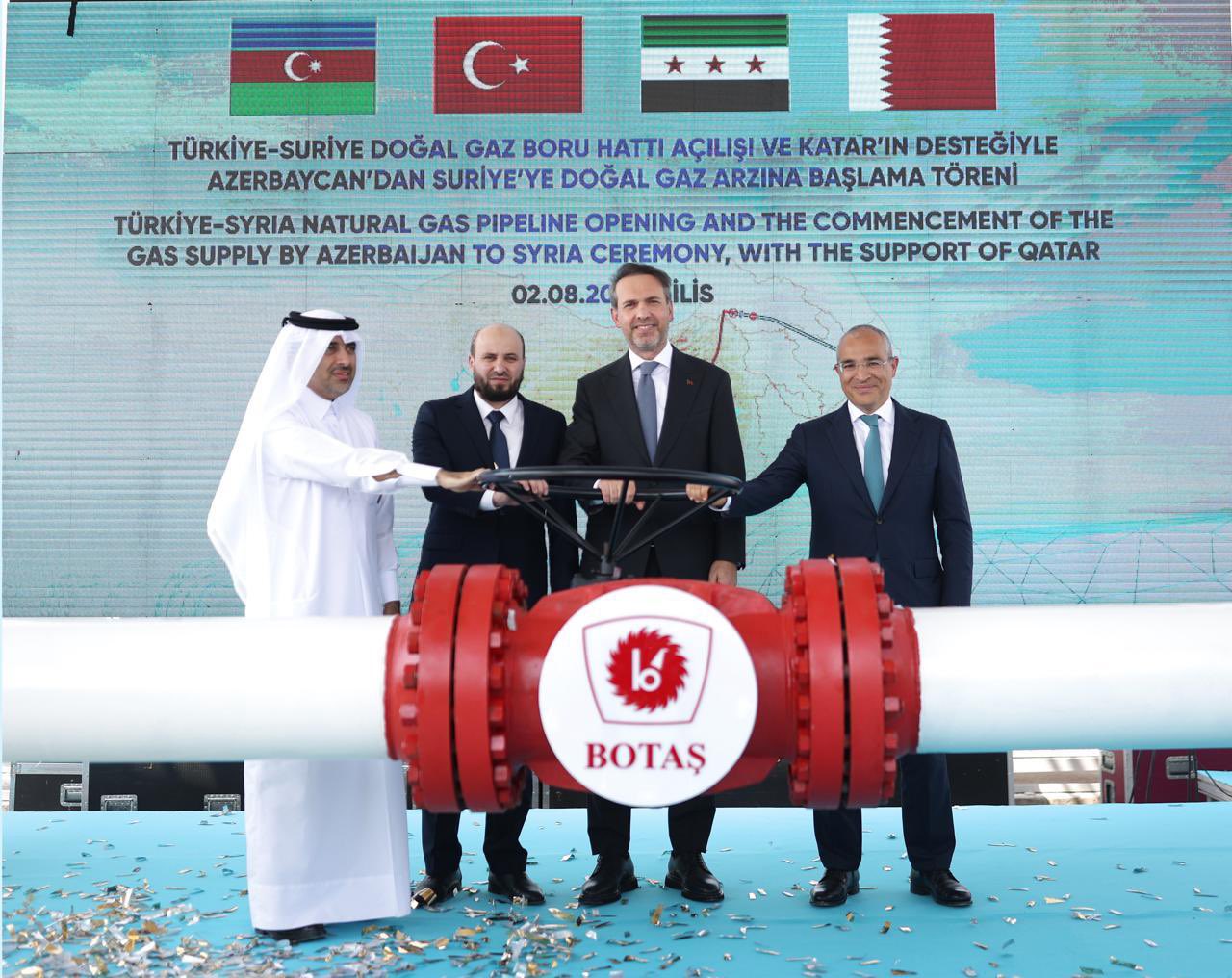 Türkiye'den Suriye'ye Doğalgaz Akışı Başladı: 5 Milyon Hanenin Enerji İhtiyacı Karşılanacak
