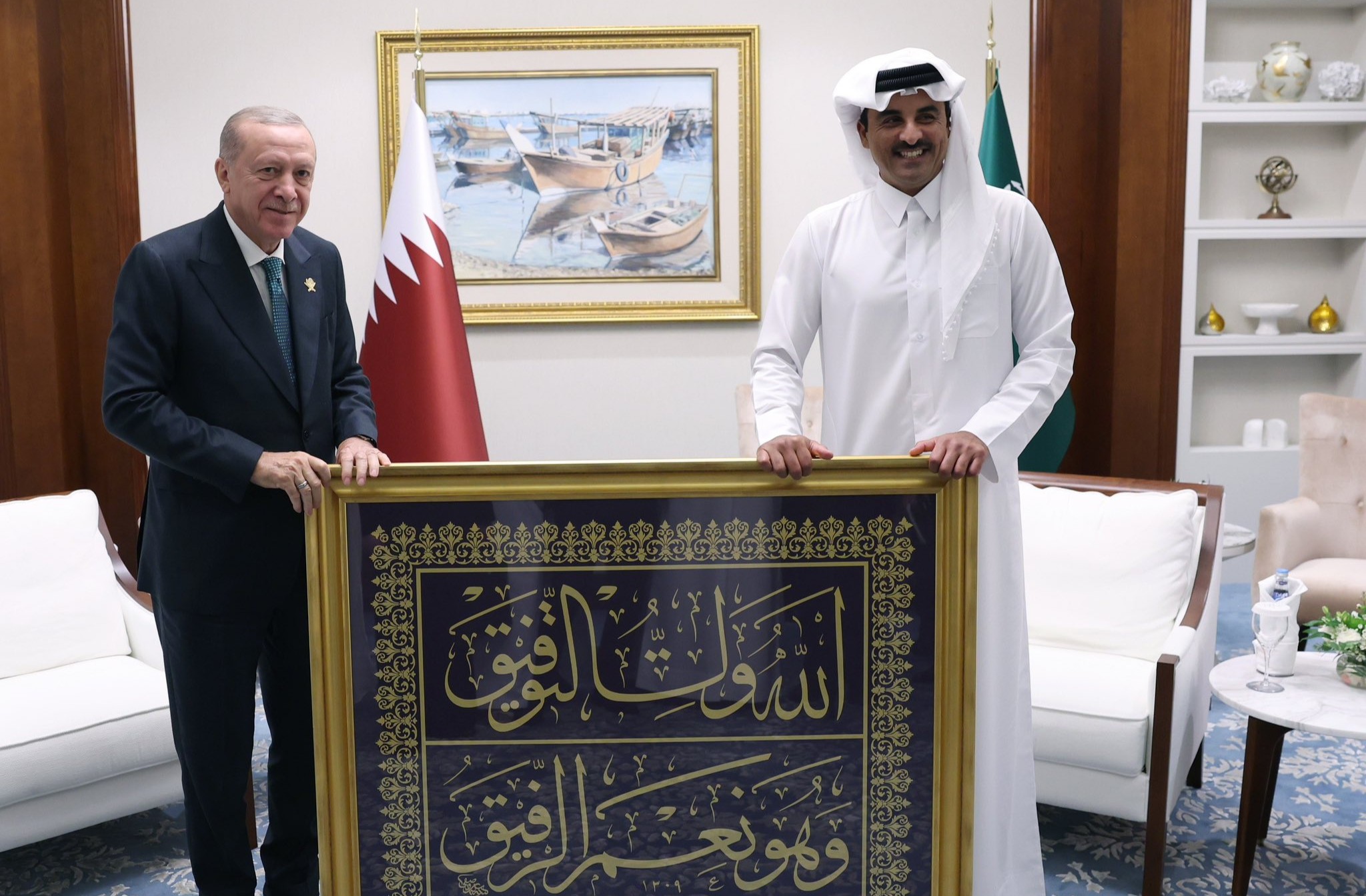 Cumhurbaşkanı Erdoğan'a Katar Emiri'nden Dostluk Hediyesi