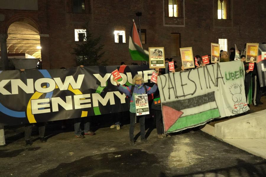 İtalya'da İsrail'in Kış Olimpiyatlarına Katılımı Protesto Edildi